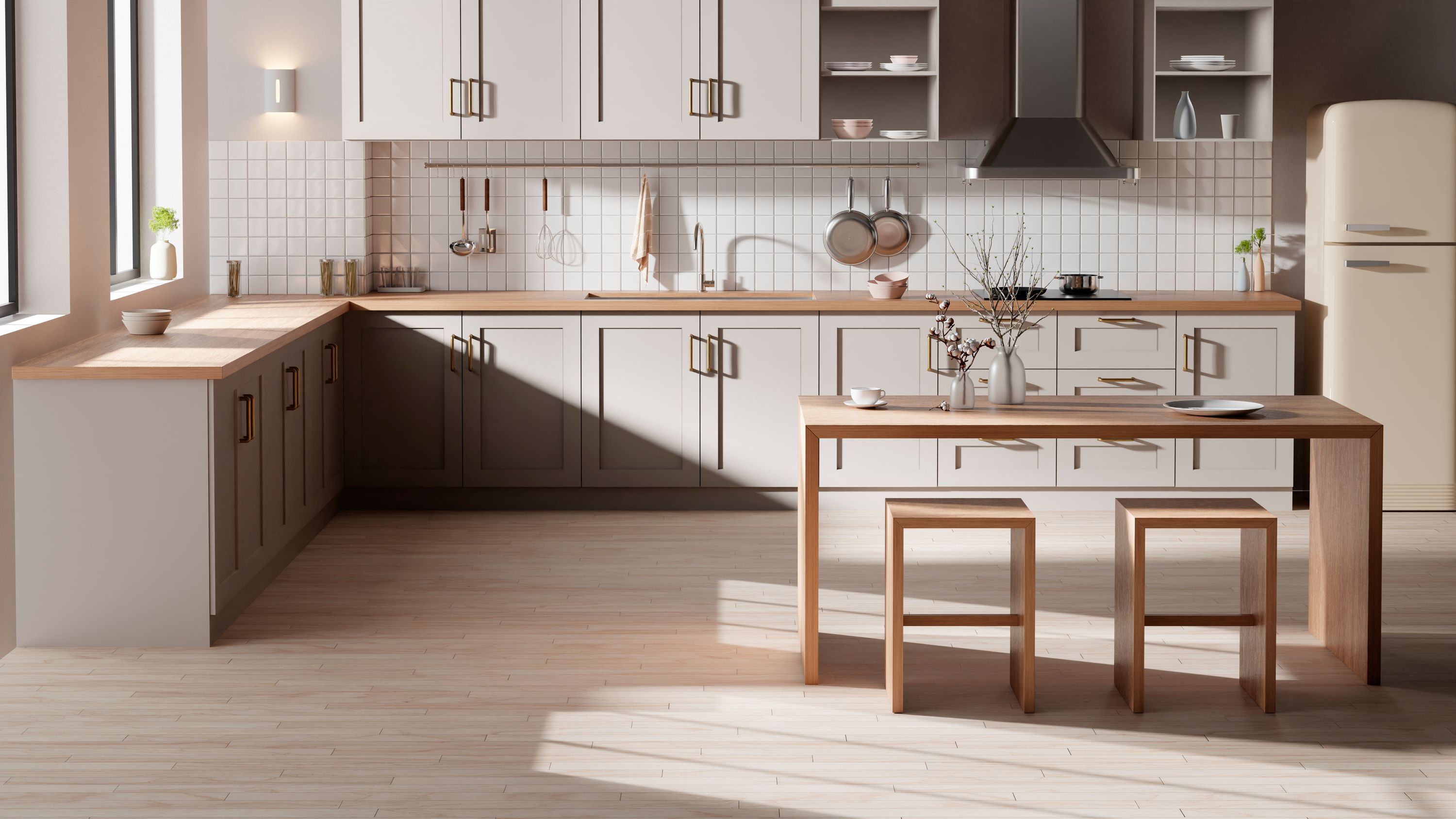Sunlit Loft Kitchen